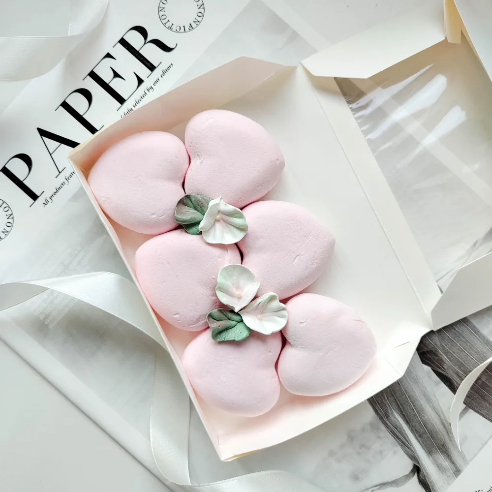Сердечки из зефира