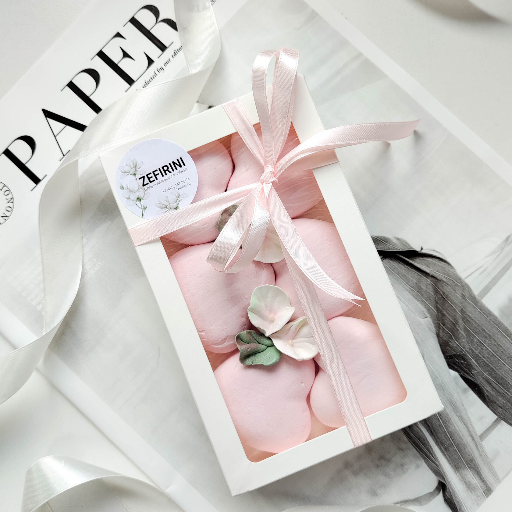 Сердечки из зефира